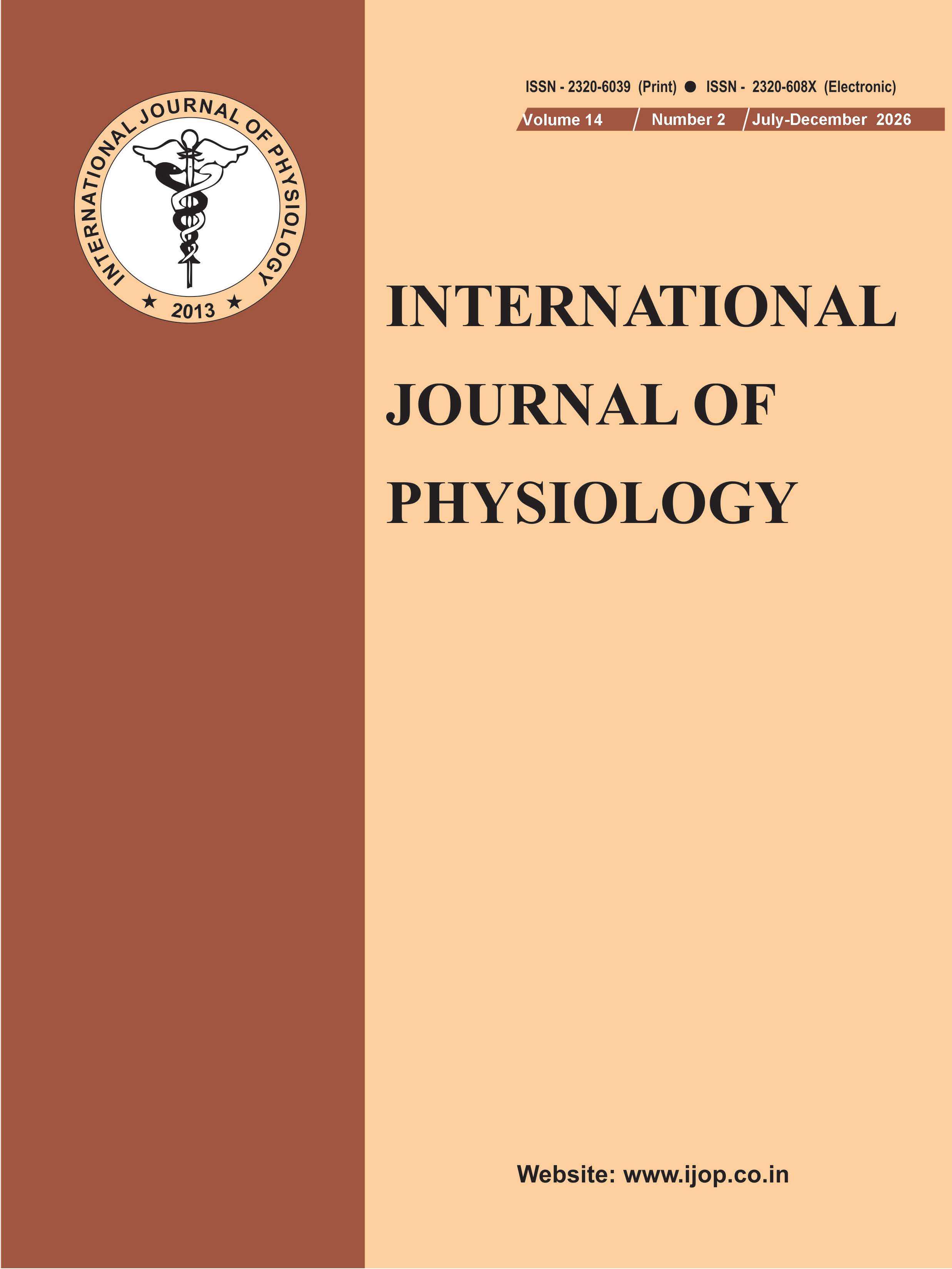 					View Vol. 14 No. 2 (2026): International Journal of Physiology
				